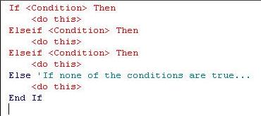 then if statements vba