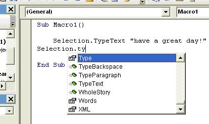 Running a Macro Using VBA